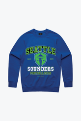 Seattle Sounders FC Vintage Washed Crewneck - Royal