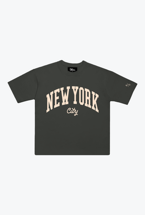 New York City Tourist Heavyweight Garment Dyed T-Shirt - Black