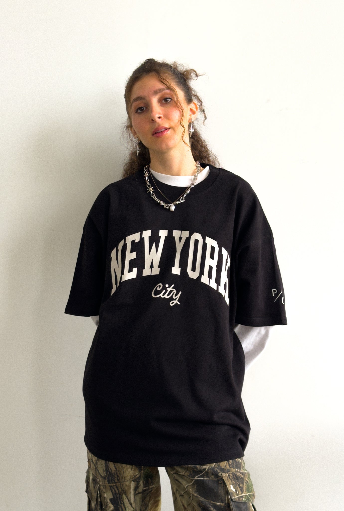 New York City Tourist Heavyweight Garment Dyed T-Shirt - Black