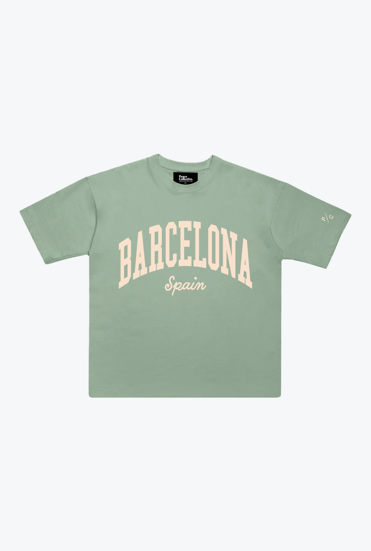 Barcelona Tourist T-Shirt - Eucalyptus