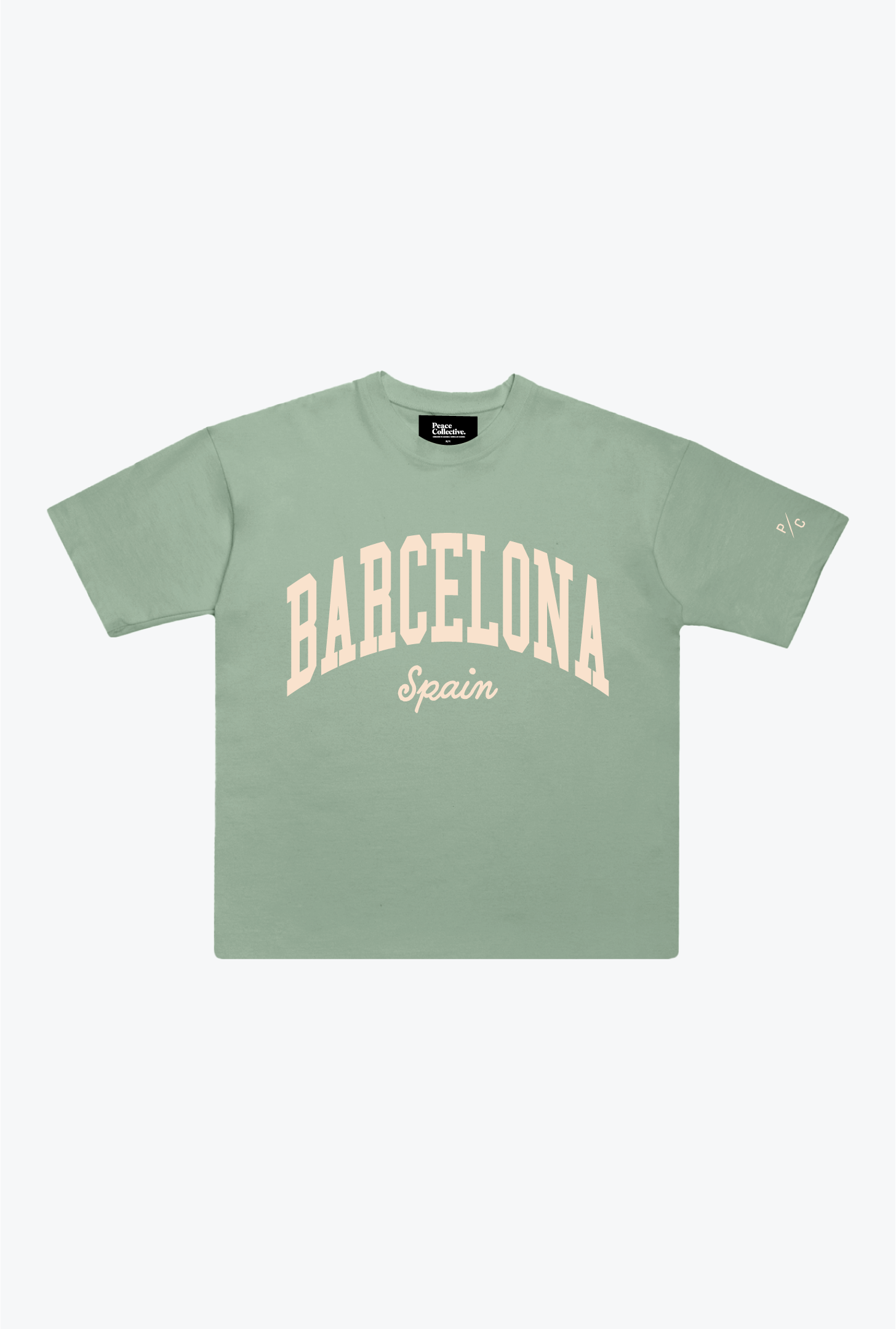 Barcelona Tourist T-Shirt - Eucalyptus