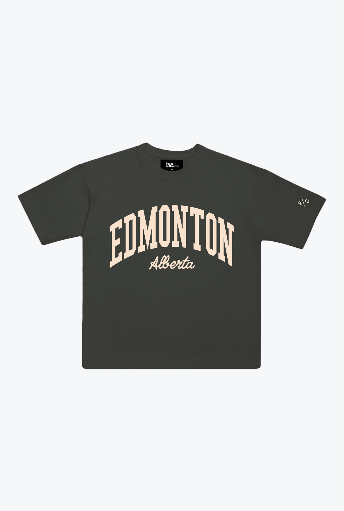 Edmonton Tourist Heavyweight Garment Dyed T-Shirt - Black