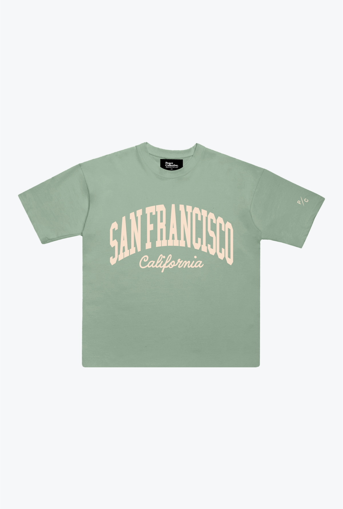 San Francisco Tourist Heavyweight Garment Dyed T-Shirt - Eucalyptus