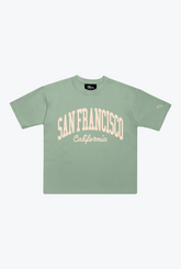 San Francisco Tourist Heavyweight Garment Dyed T-Shirt - Eucalyptus