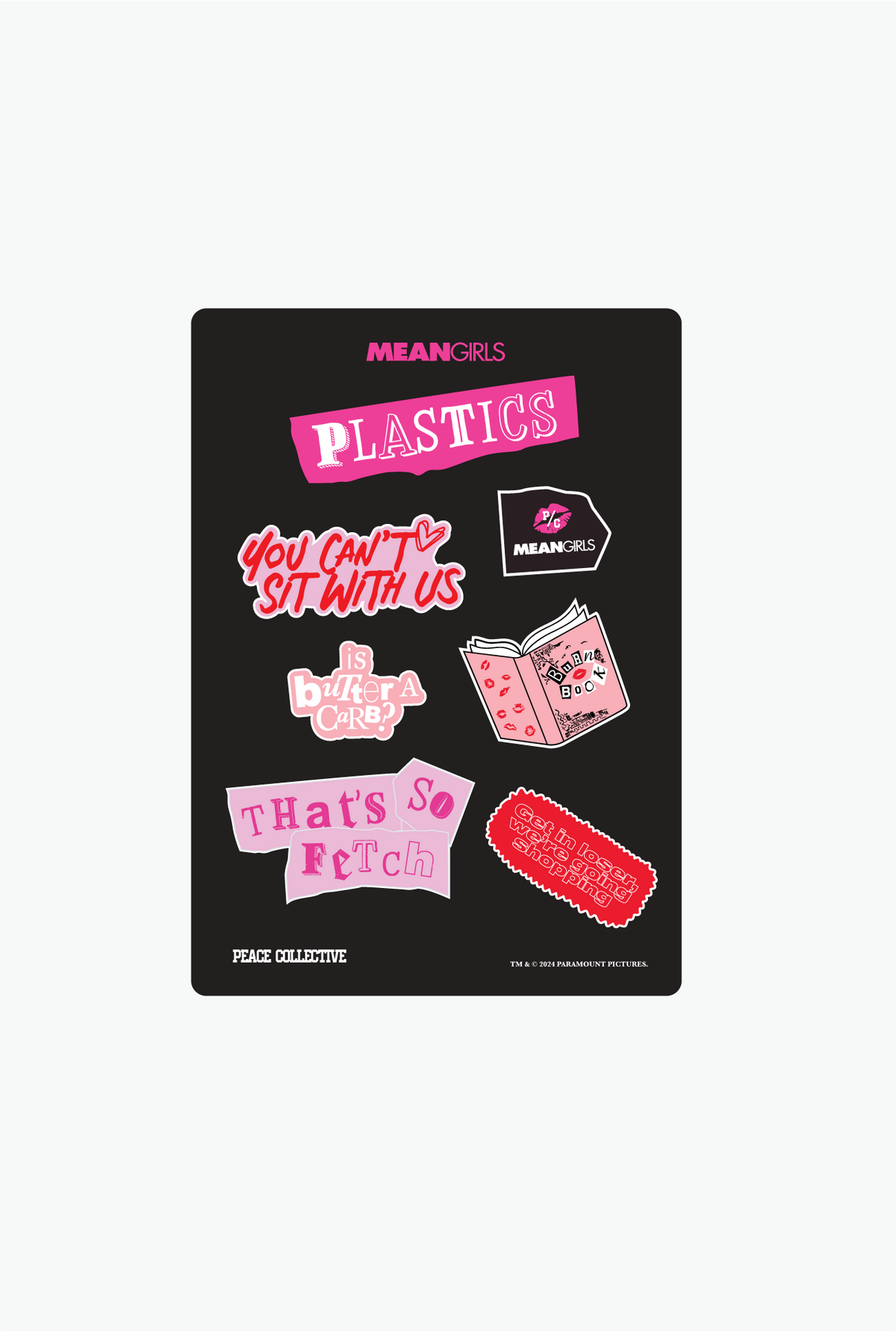 P/C x Mean Girls-Stickerpaket - Mehrfarbig