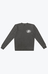 Life is So Much Better Pigment Dye Crewneck - Black