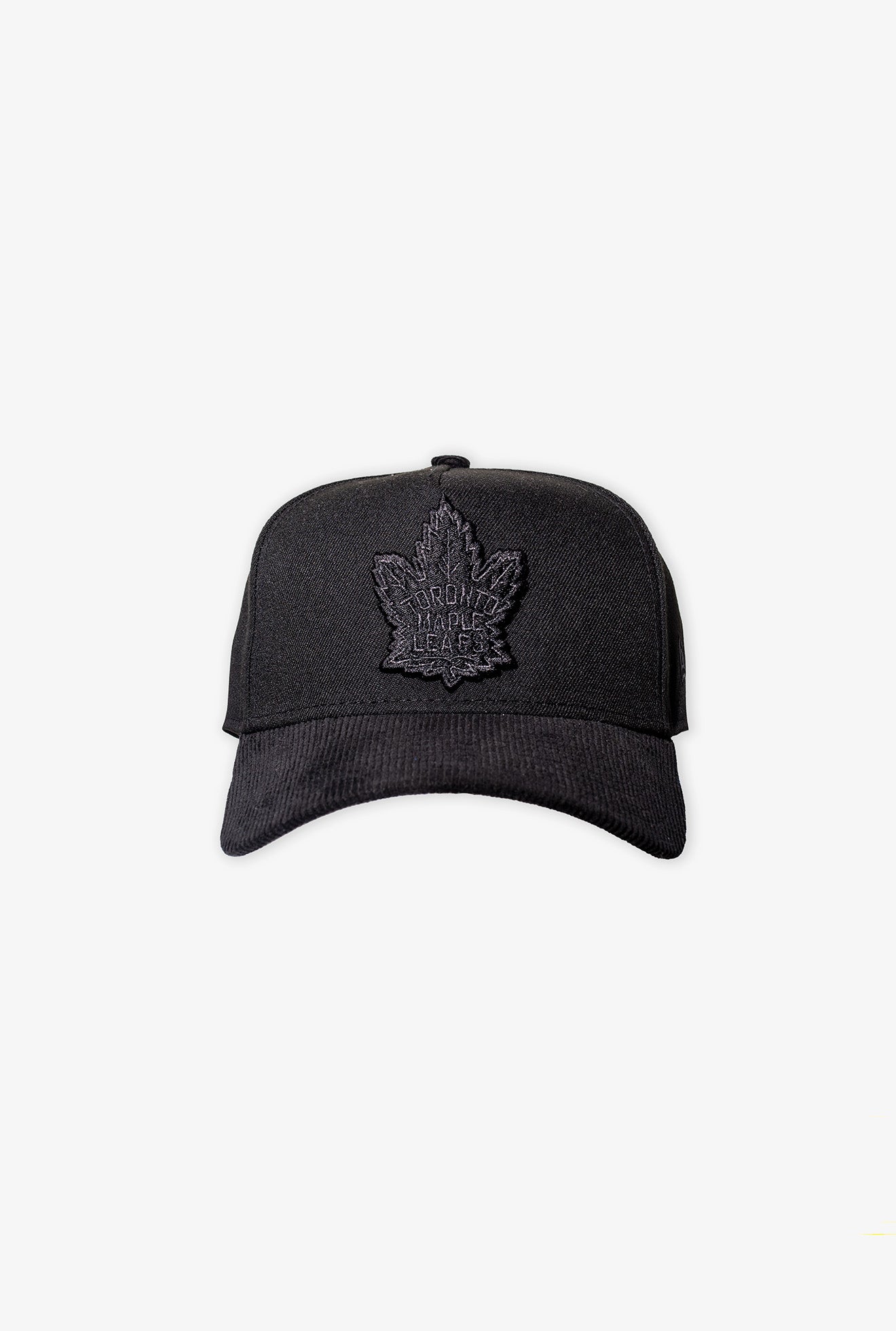 Toronto Maple Leafs Corduroy 9FORTY Snapback - Black/ Black