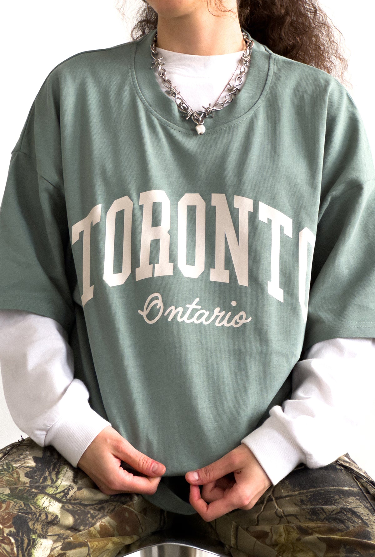 Toronto Tourist Heavyweight Garment Dyed T-Shirt - Eucalyptus