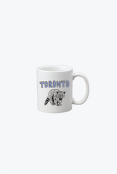 Tasse à dessin de raton laveur de Toronto - Blanc