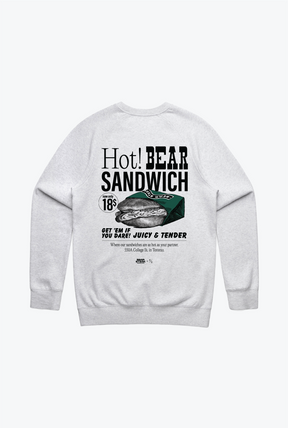 P/C x BEAR Steak Sandwiches Ad Crewneck - Ash