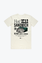 T-shirt publicitaire P/C x BEAR Steak Sandwiches - Ivoire