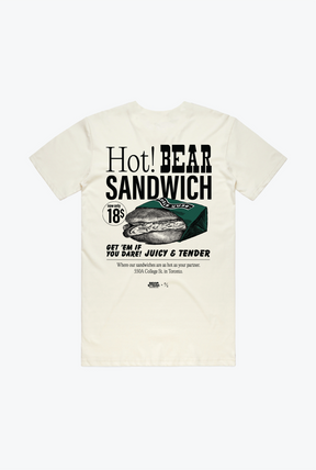 T-shirt publicitaire P/C x BEAR Steak Sandwiches - Ivoire