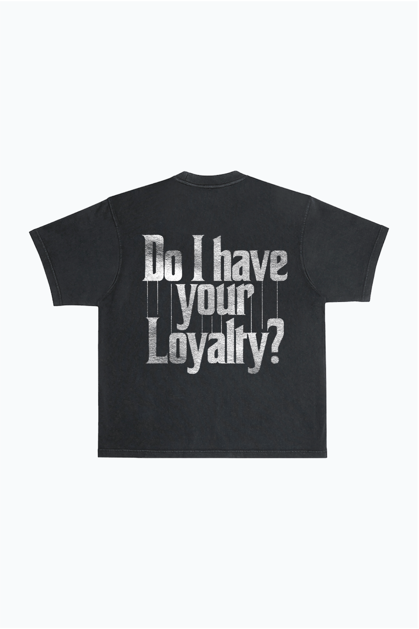 P/C x The Godfather Loyalty Garment Dyed Heavyweight T-Shirt - Black