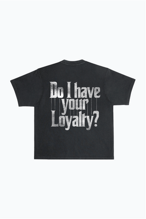 T-shirt lourd teint en pièce P/C x The Godfather Loyalty - Noir