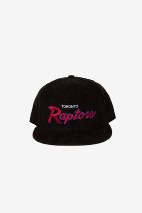 Toronto Raptors Corduroy Script 9FIFTY Snapback - Black