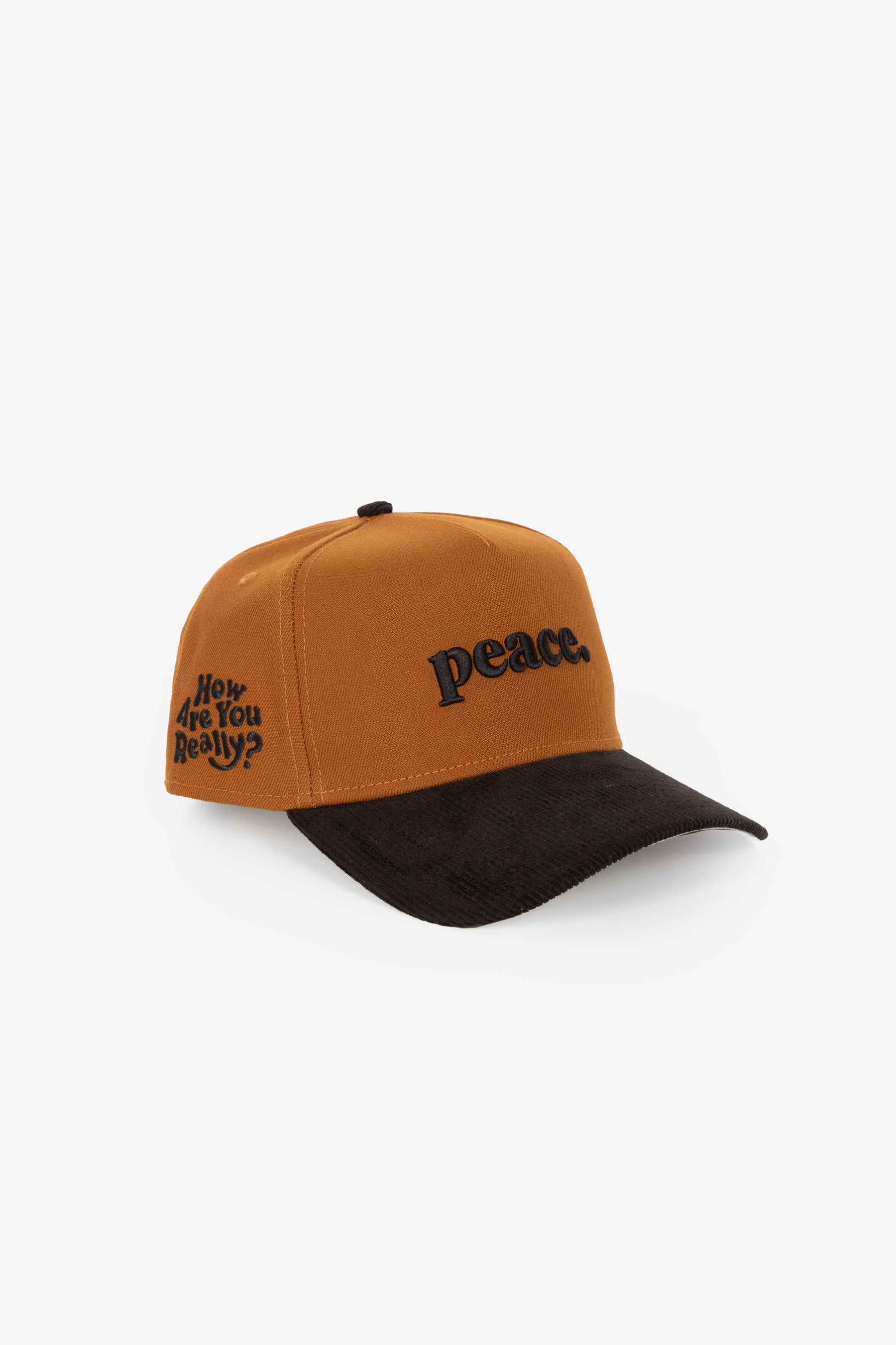 Peace How Are You Really 9FORTY Adjustable Cap - Peanut/ Black