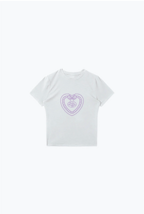 Polly Pocket™ x P/C Rhinestone Baby Tee - White