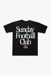 T-shirt épais du Sunday Football Club des Bengals de Cincinnati - Noir