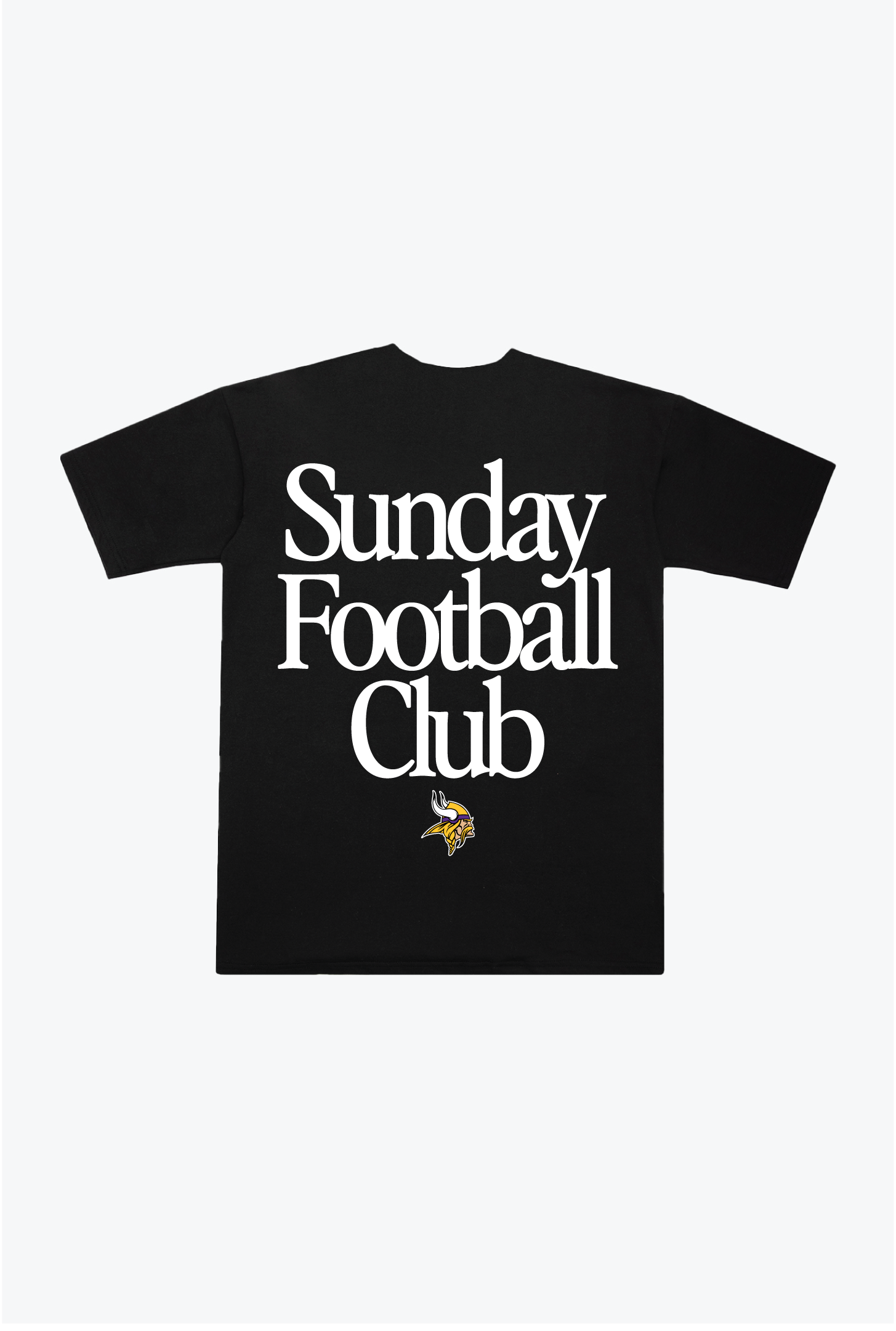 Minnesota Vikings Sunday Football Club Heavyweight T-Shirt - Black