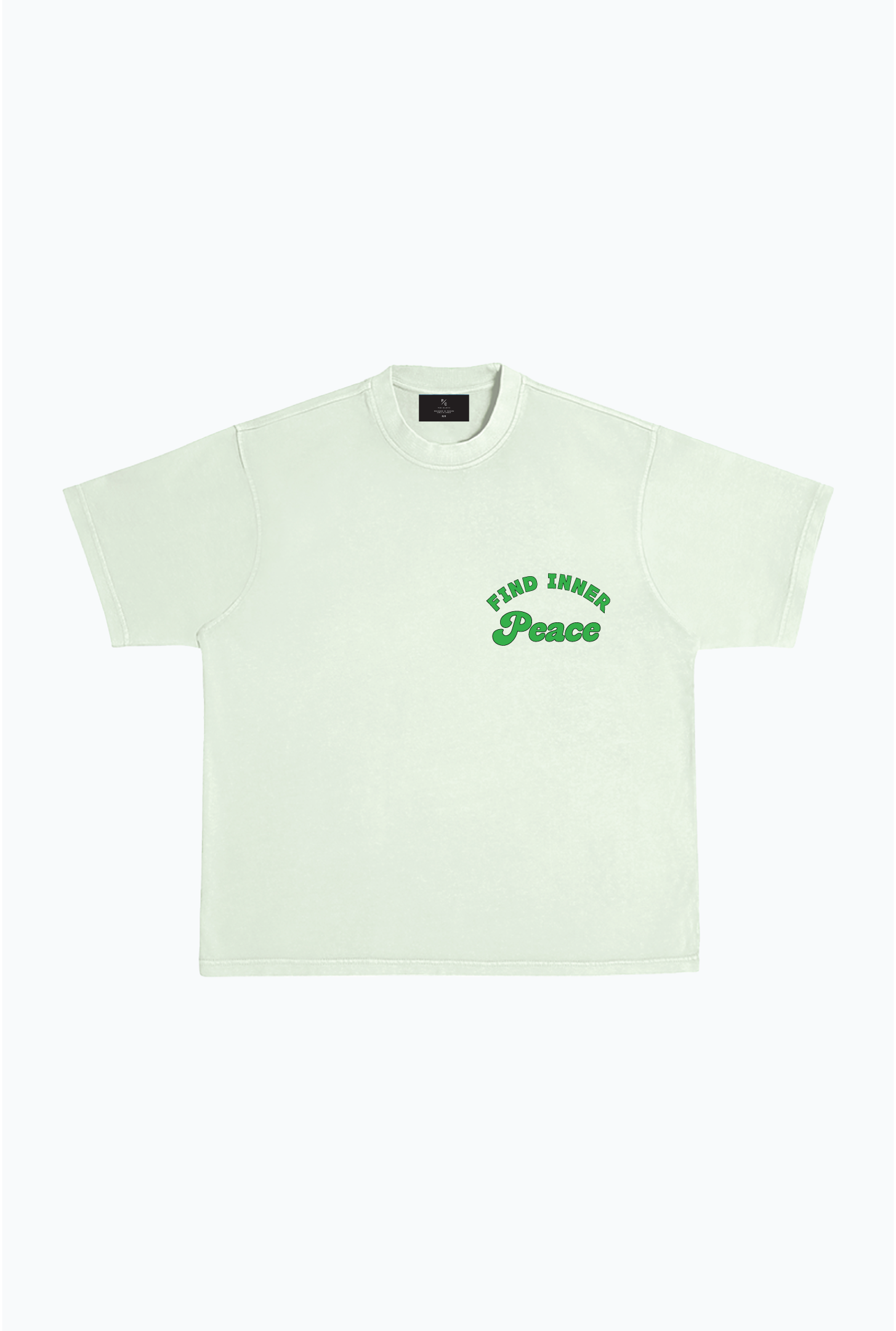 T-shirt épais teint en pièce P/C x Babar - Pistache