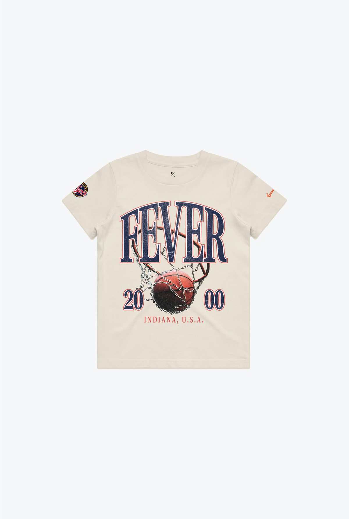 Indiana Fever Kinder T-Shirt - Elfenbein