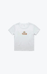 Texas Icon Baby Tee - White