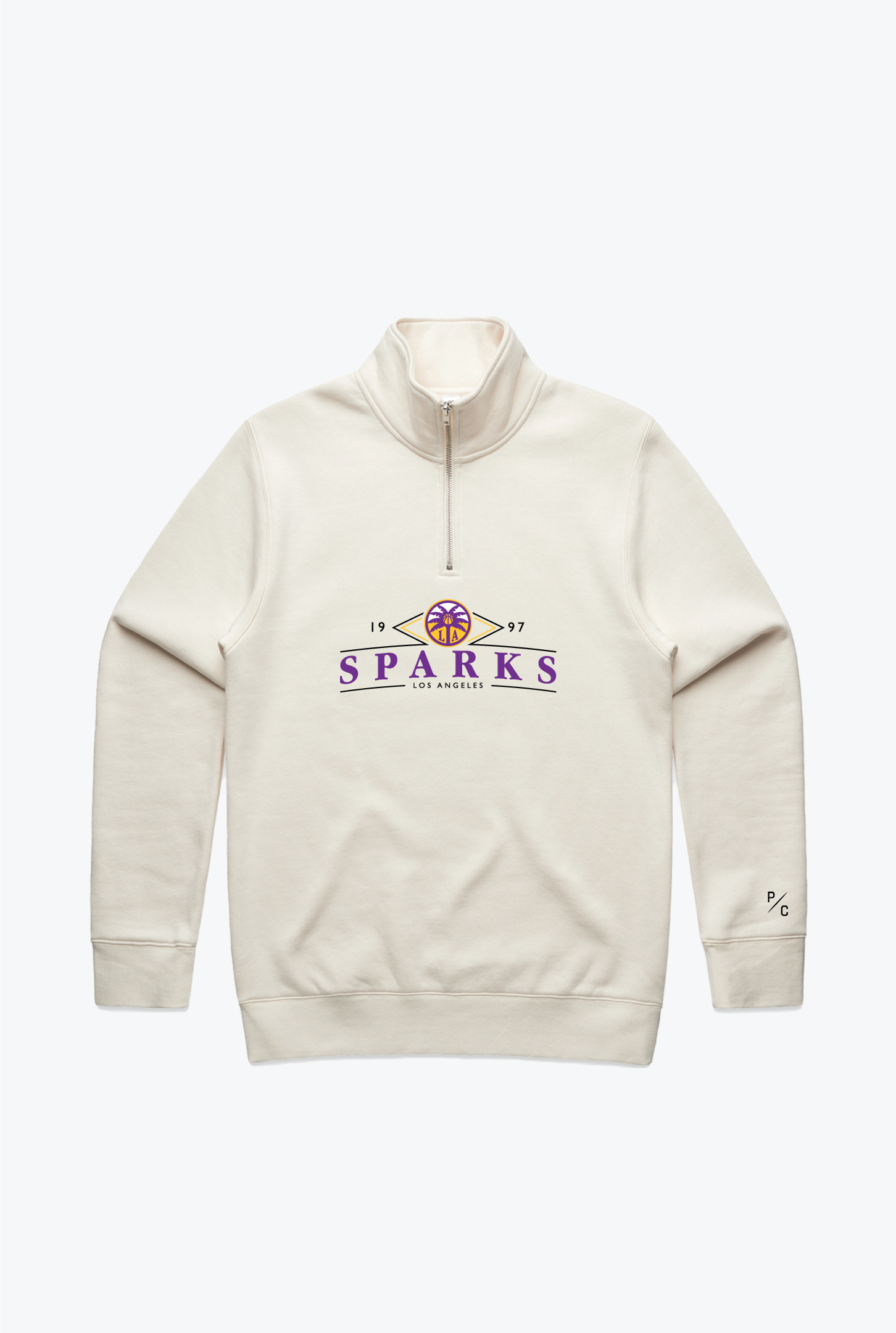 Los Angeles Sparks Quarter Zip - Ivory