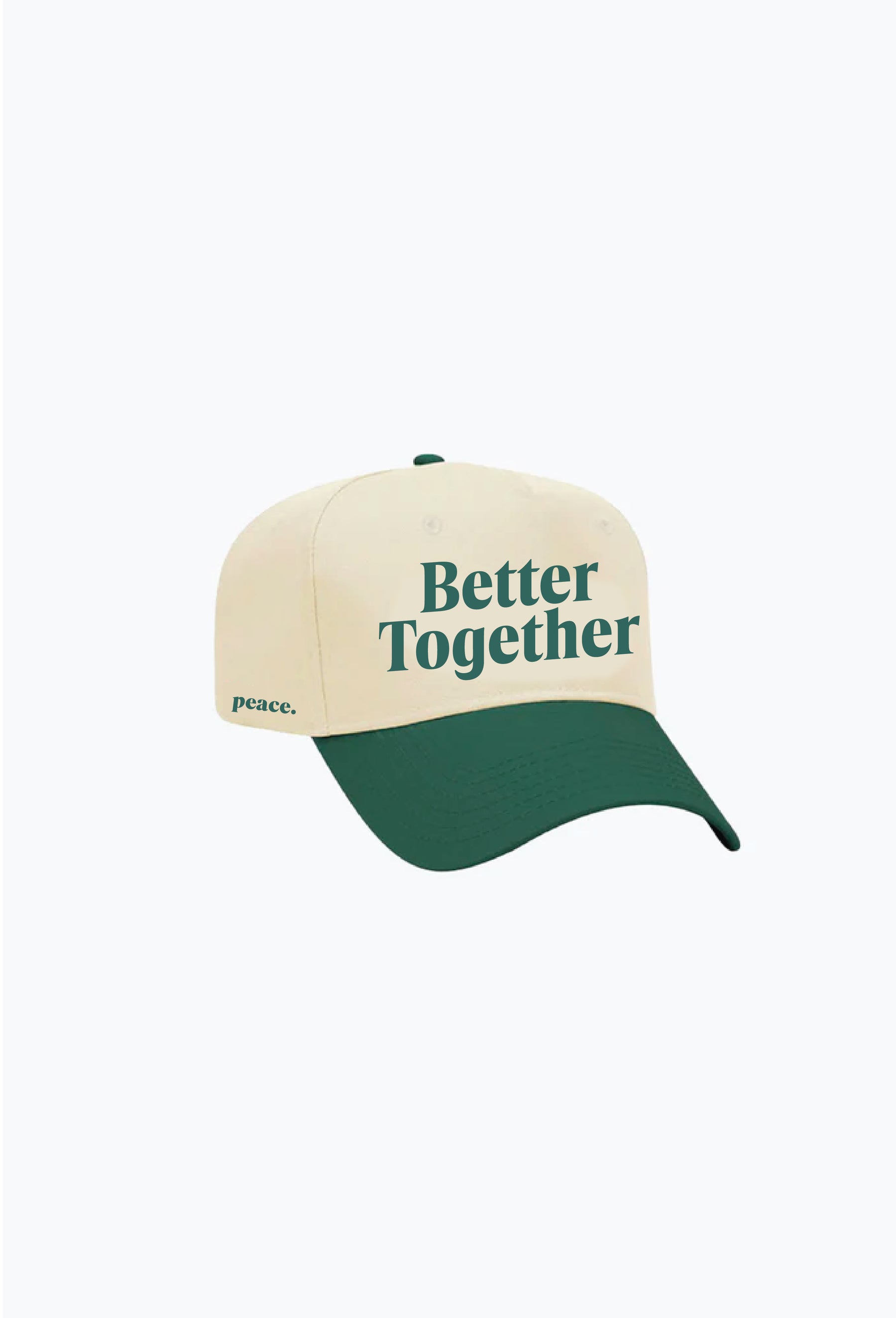 Casquette Better Together A-Frame - Vert/Ivoire