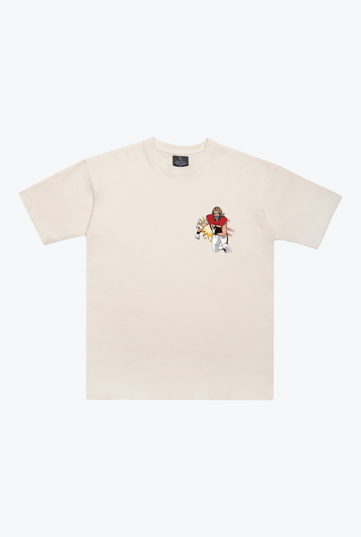 George Kittle Heavyweight T-Shirt - Ivory