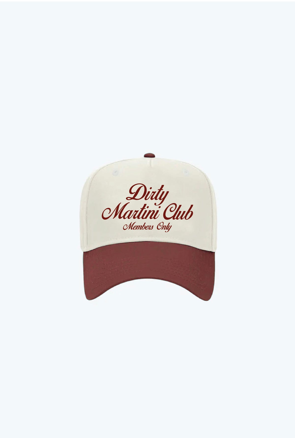 Casquette A-Frame Dirty Martini Club - Marron / Ivoire