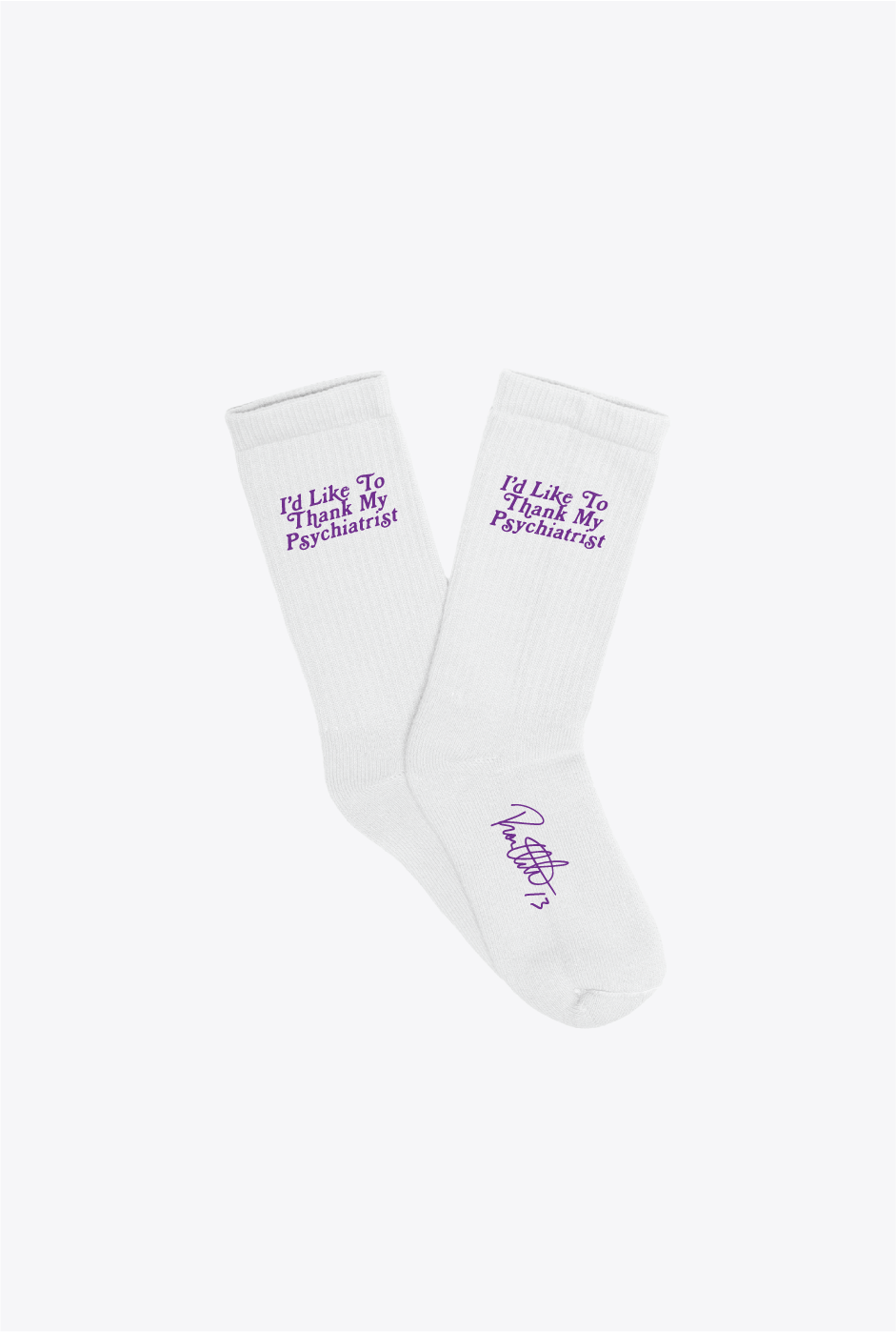 P/C x Metta World Peace Crew Socken - Weiß/Lila