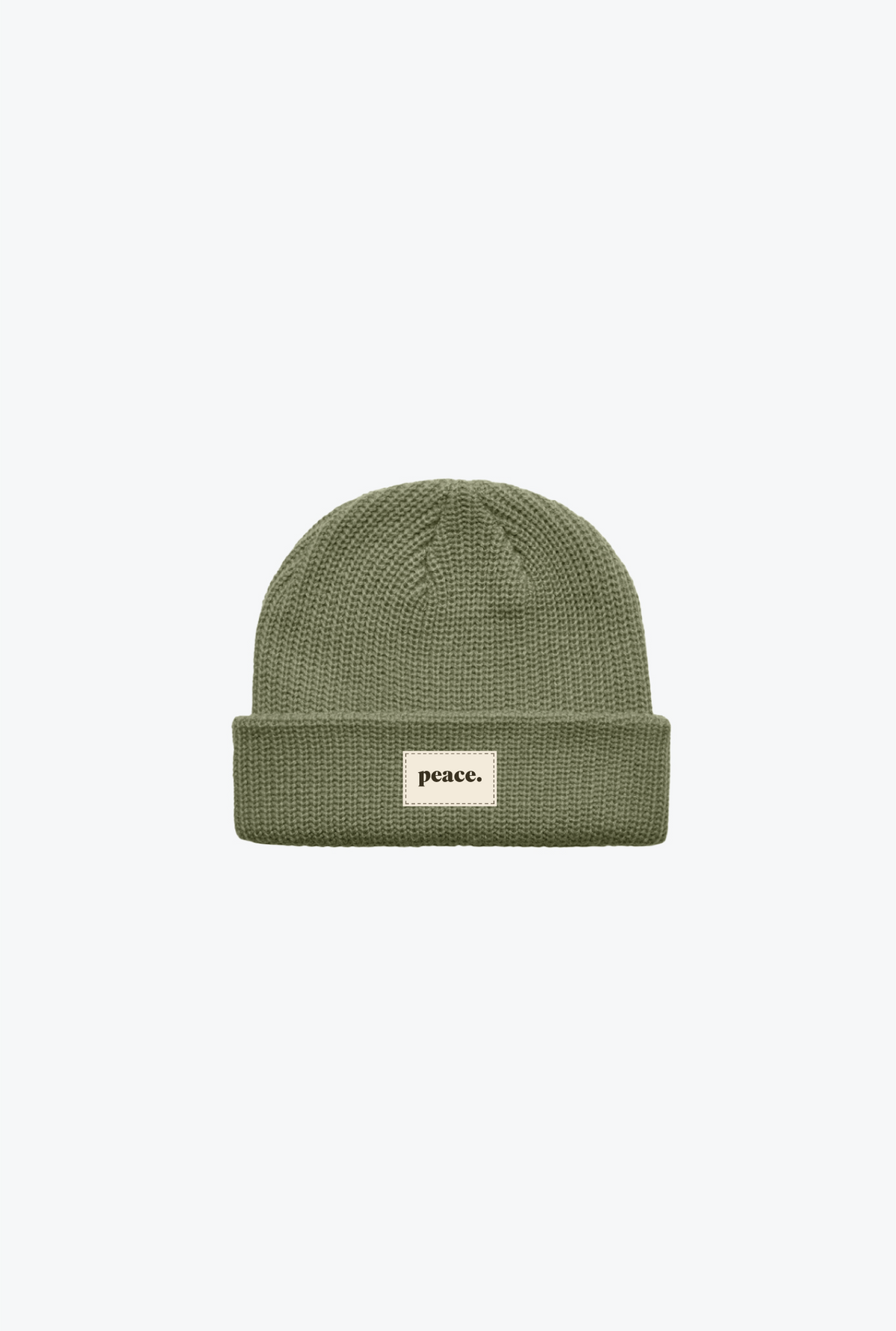 Peace Basics Fisherman Beanie - Sage Green