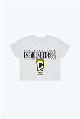 Columbus Crew Throwback Cropped T-Shirt - Ash