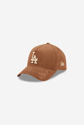 Los Angeles Dodgers Ornamental Corduroy 9FORTY Adjustable Cap - Wheat