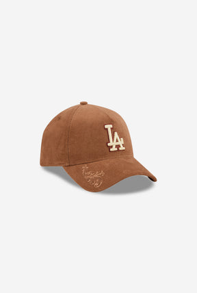 Los Angeles Dodgers Ornamental Corduroy 9FORTY Adjustable Cap - Wheat