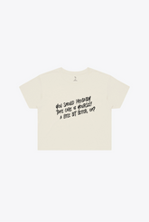 Take Care of Yourself Cropped T-Shirt - Ivory