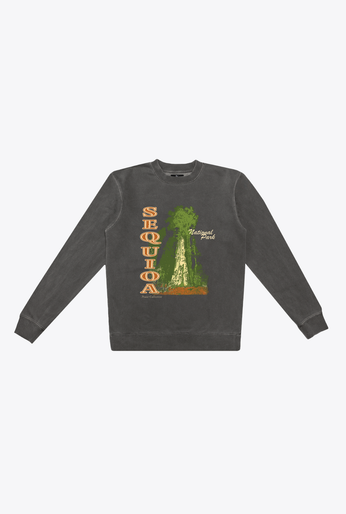 Sequoia National Park Pigment Dye Crewneck - Black