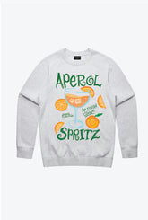 Aperol Spirtz Graphic Crewneck - Ash