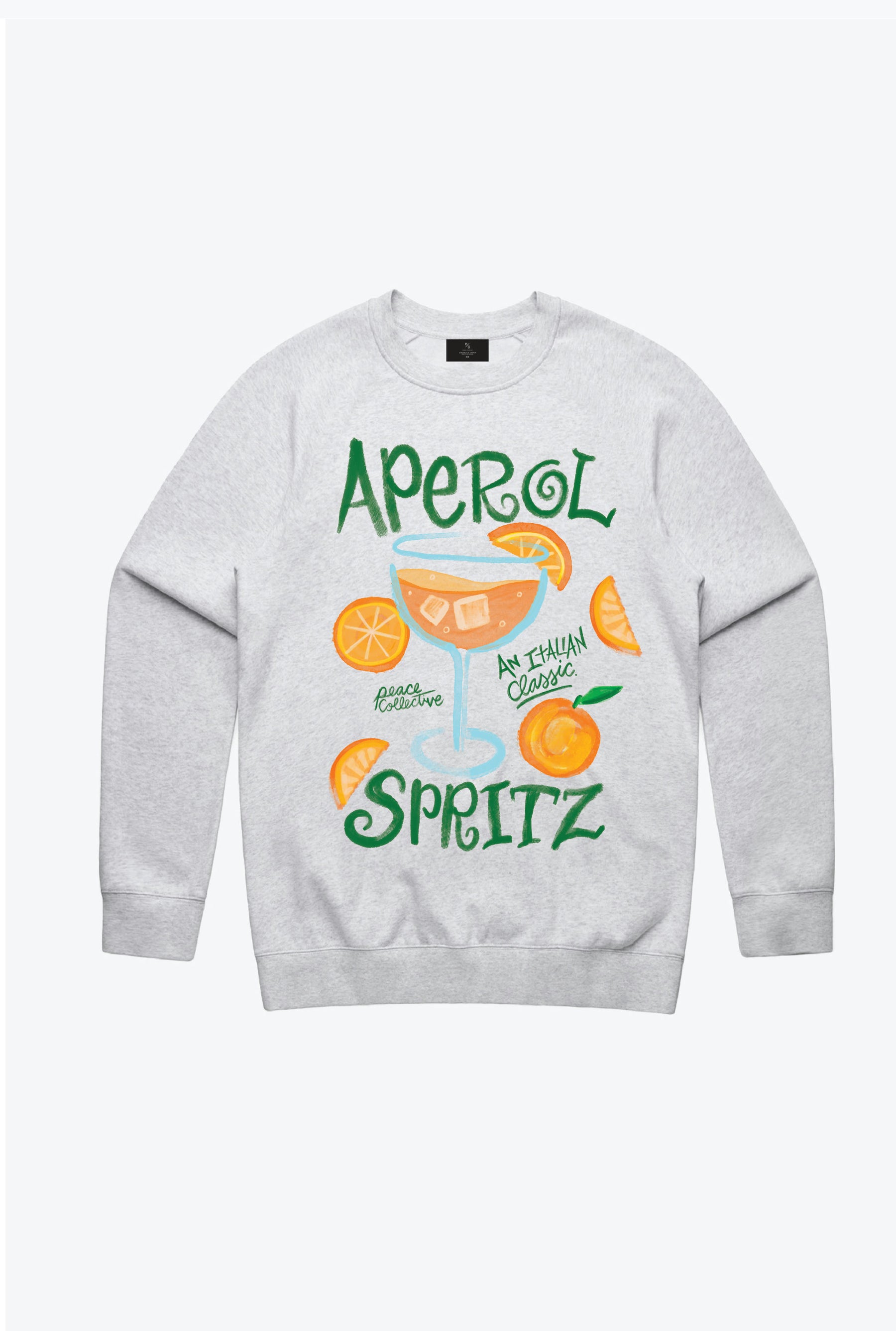 Aperol Spritz Graphic Crewneck - Ash