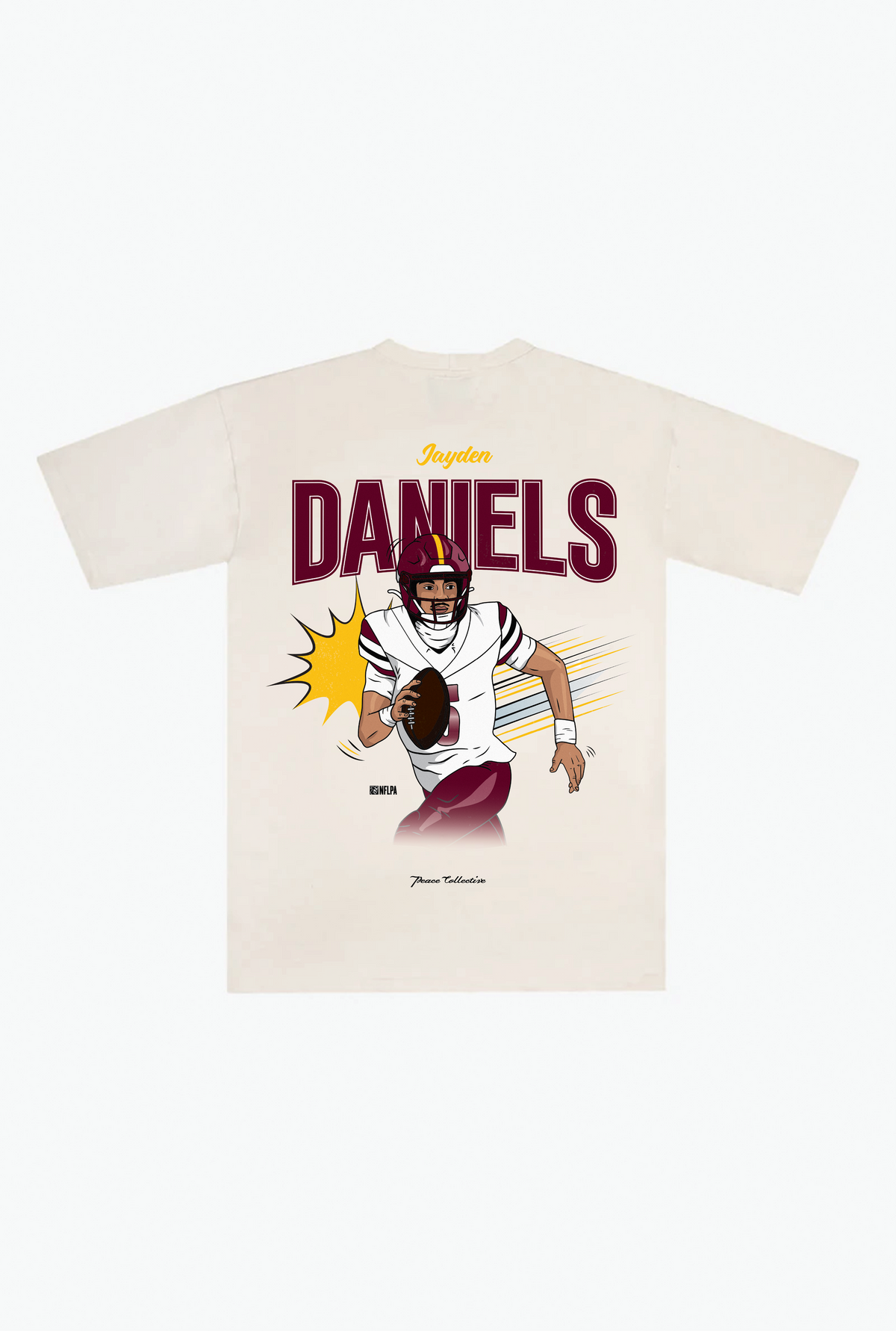 Jayden Daniels Heavyweight T-Shirt - Ivory