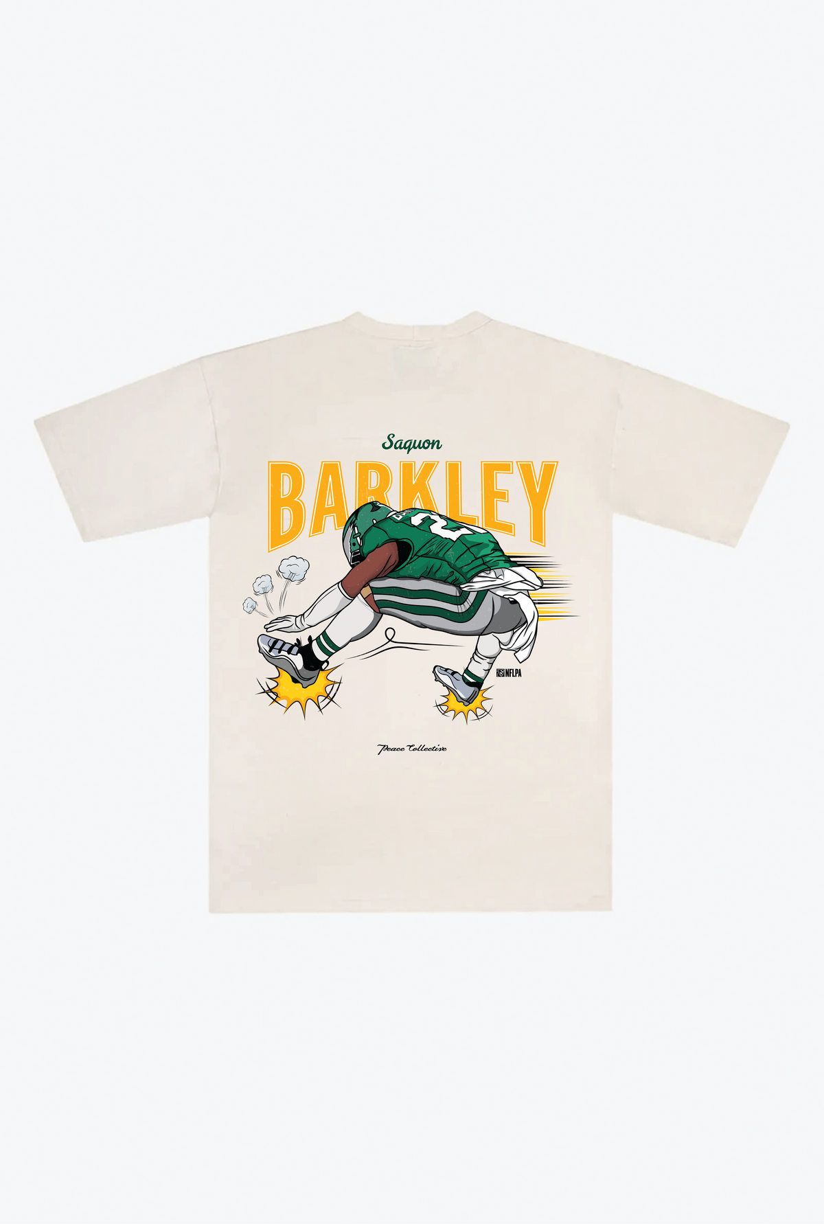 Saquon Barkley Heavyweight T-Shirt - Ivory