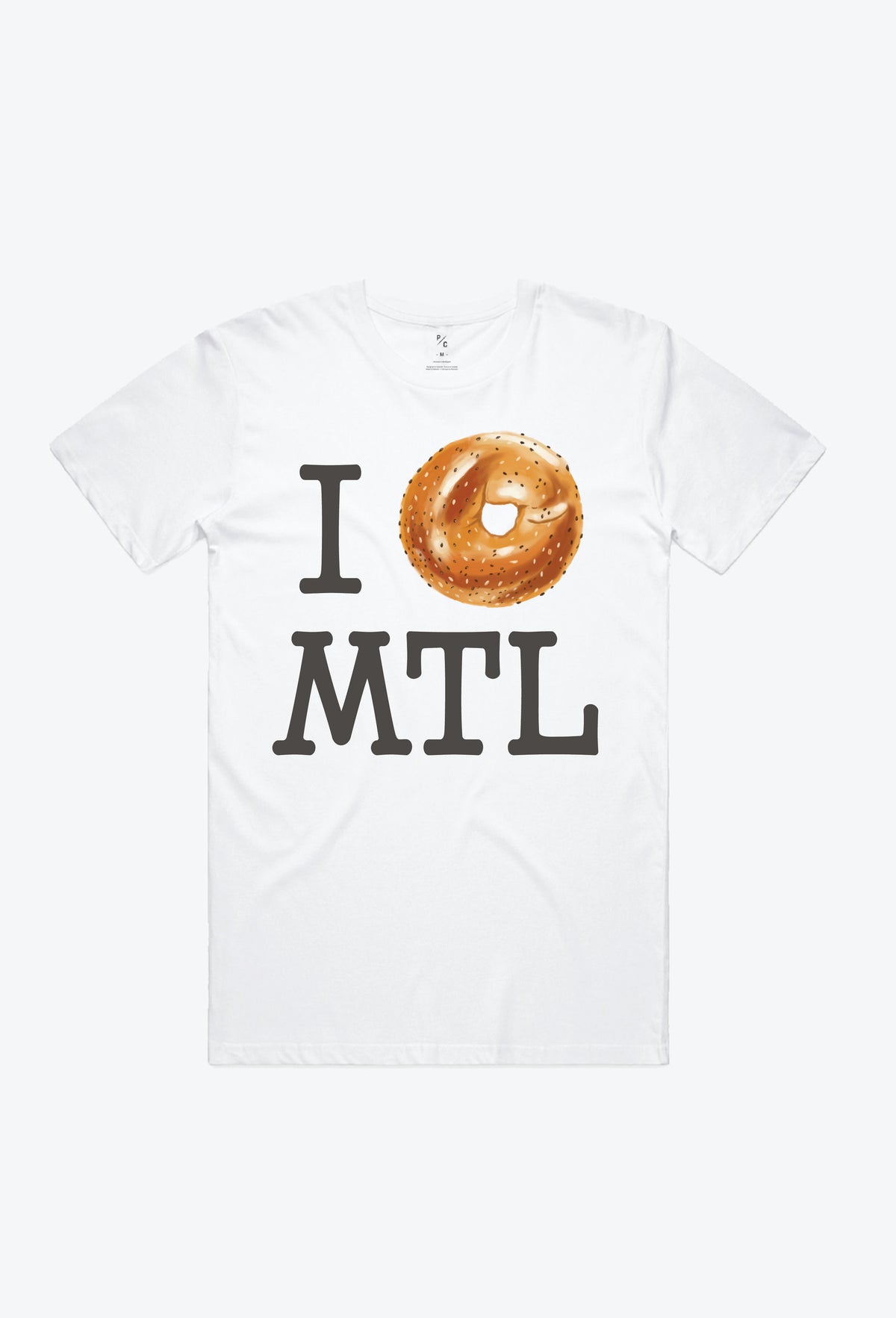 Montreal Bagel Sketch T-Shirt - Weiß