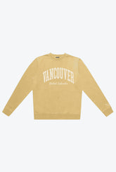 Vancouver Tourist Pigment Dye Crewneck - Honey