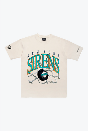 Schweres T-Shirt der New York Sirens – Elfenbein