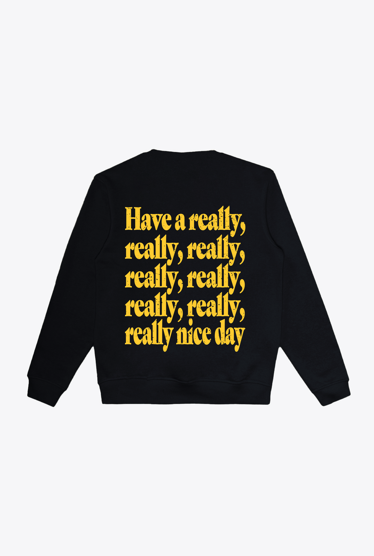 Really Nice Day Heavyweight Crewneck - Black