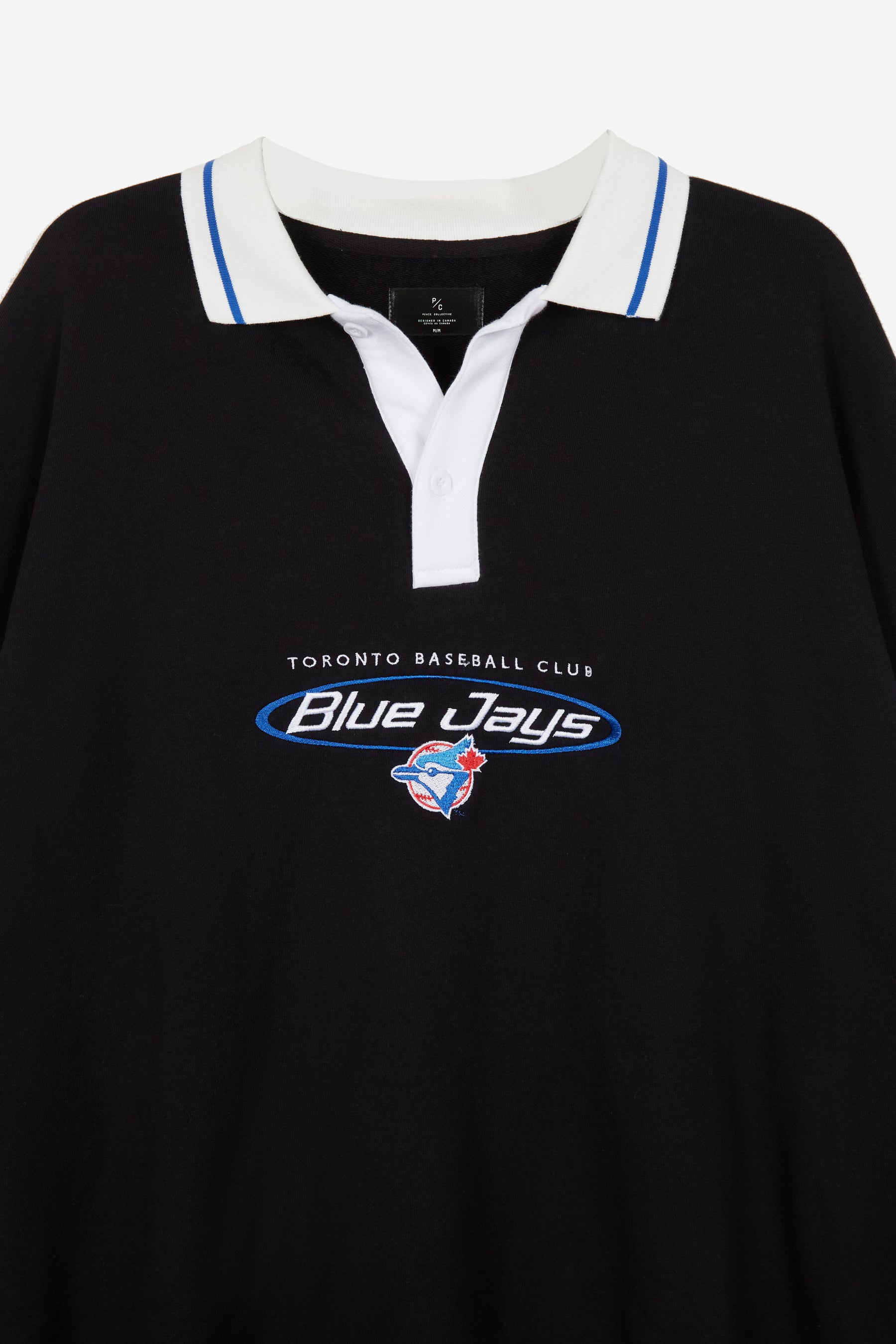 Toronto Blue Jays Oversized Rugby - Black