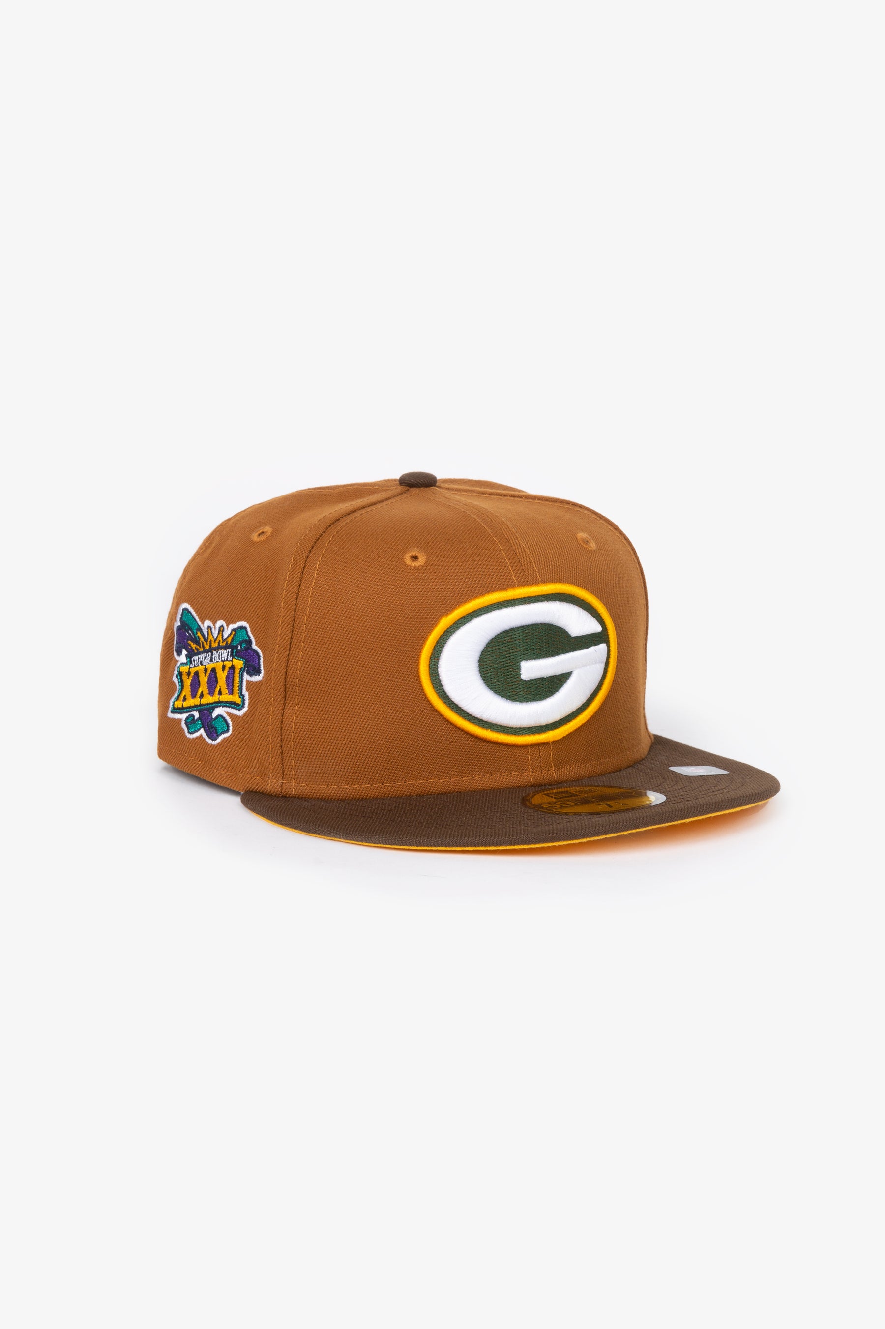 Green Bay Packers Super Bowl XXXI 59FIFTY Fitted Cap - Toasted Peanut