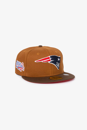 New England Patriots Super Bowl XXXVI 59FIFTY Fitted Cap - Toasted Peanut