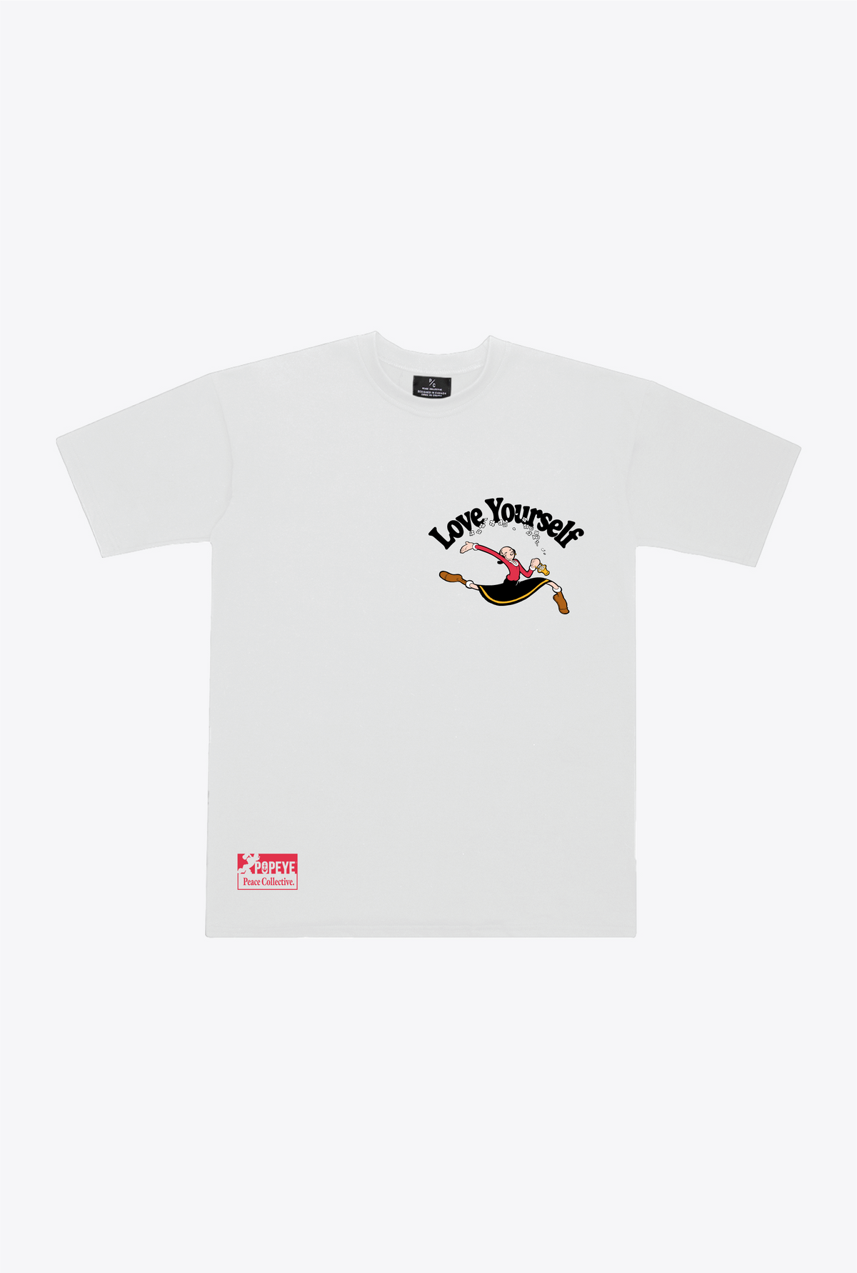 T-shirt Love Yourself P/C x Popeye - Blanc