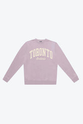 Toronto Tourist Pigment Dye Crewneck - Silver Pink